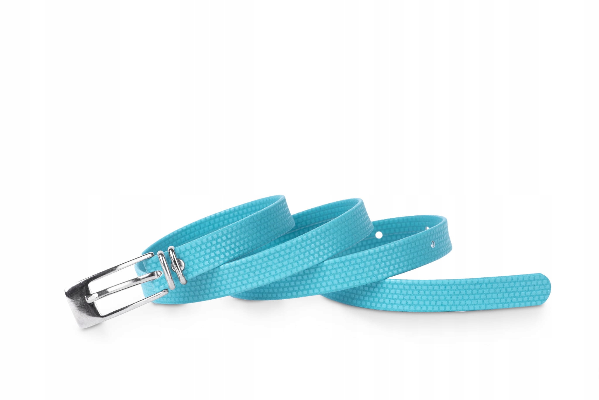 

Pasek damski klasyczny błękitne cegły 1,5 cm