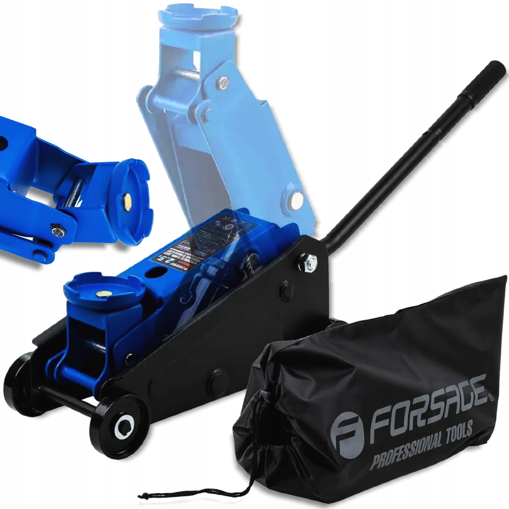 Hydraulický automobilový zdvihák žaba páka 2500 kg 2.5T Forsage