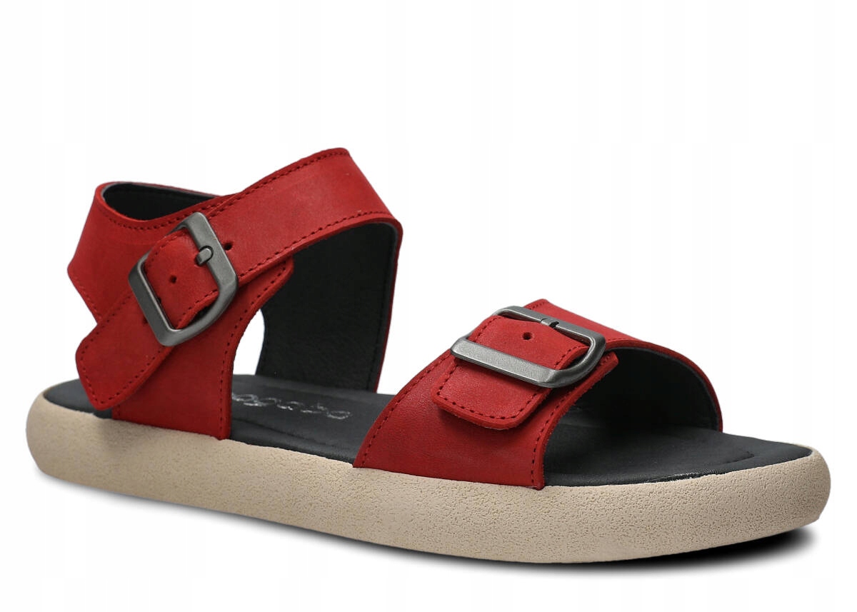 Nagaba 026 Červený Parma Dámský Kožený Sandál Velikost 37