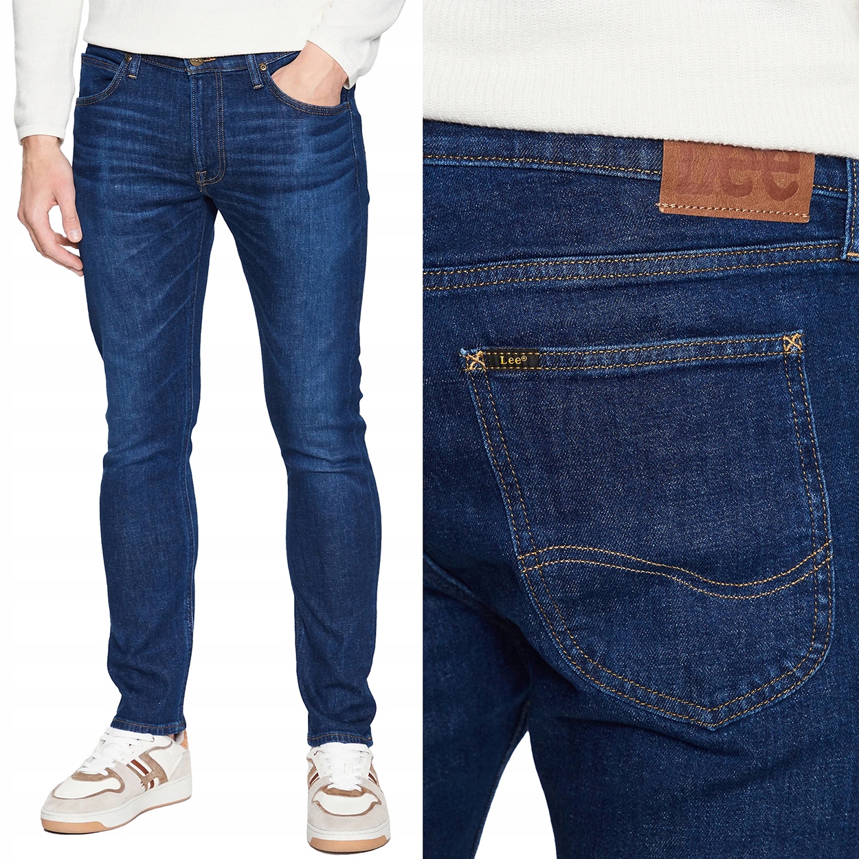 Lee Luke slim Dk Worn Kansas Džíny úzké džíny W30 L34