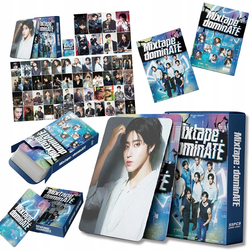55 Kart Lomo Kpop Stray Kids Mixtape Nowy Album Zdjęć Idola Zestaw Fotokart