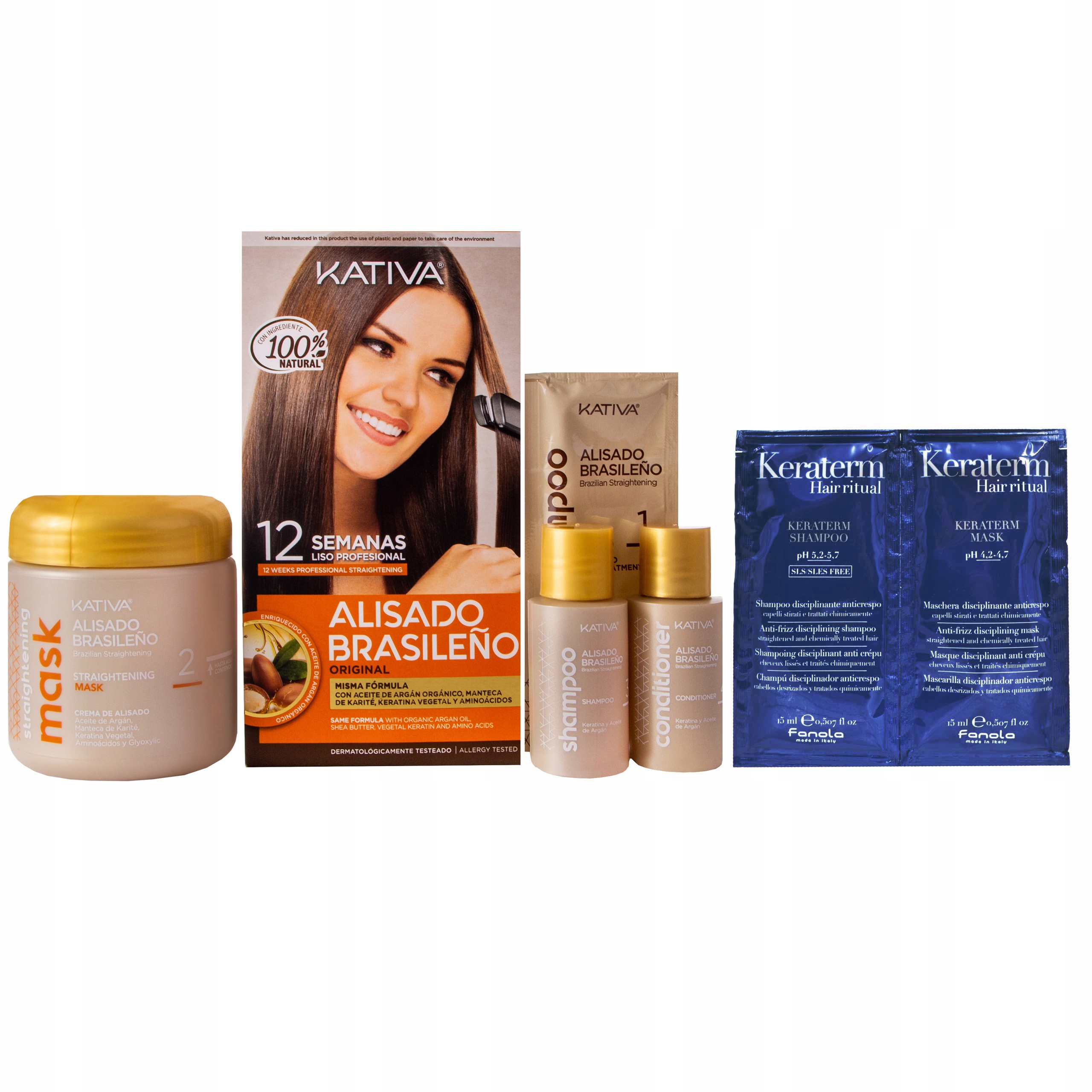 

Kativa Keratyna Prostowanie Zestaw Fanola Keraterm