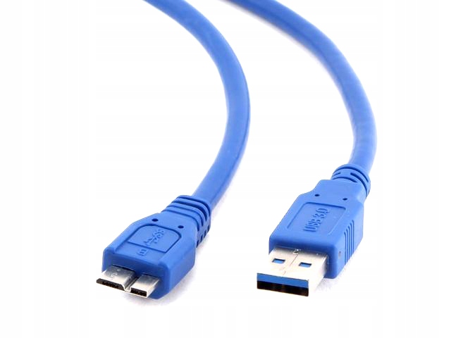 Kabel Lanberg USB-micro B/A 3.0 1,8m niebieski