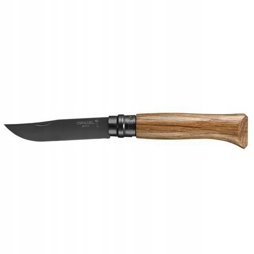 Nůž Opinel Inox Black 08 8,5 cm dub černý Virobloc