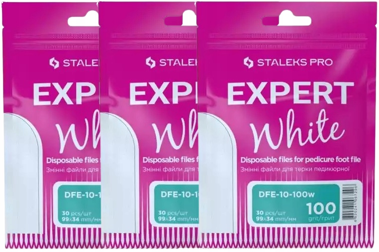 Vyměnitelné pilníky pro struhadlo na pedikúru 10 100 Grit 90 kusů Staleks