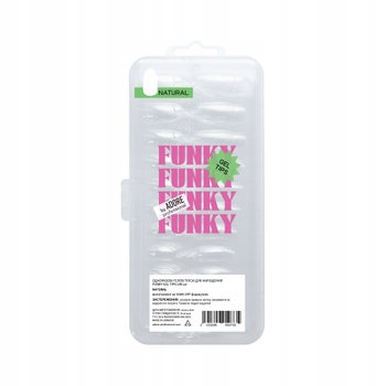 Adore Prodlužovací gelové tipy Funky Gel Tips 240 ks Natural