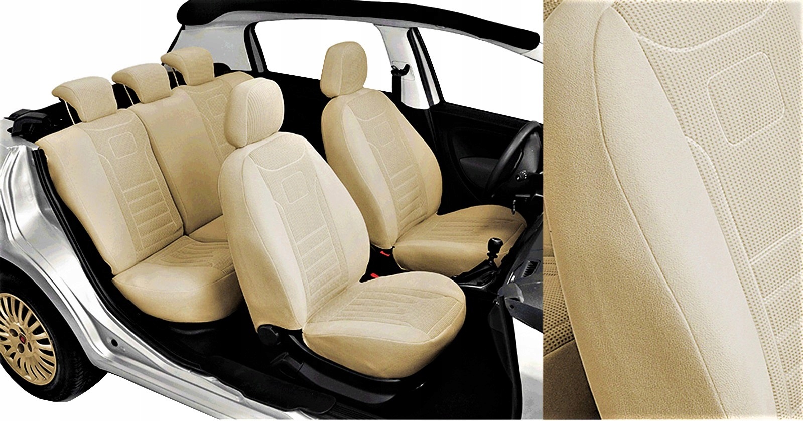 DACIA DUSTER SANDERO I II STEPWAY POKROWCE WELUR Typ pokrowiec