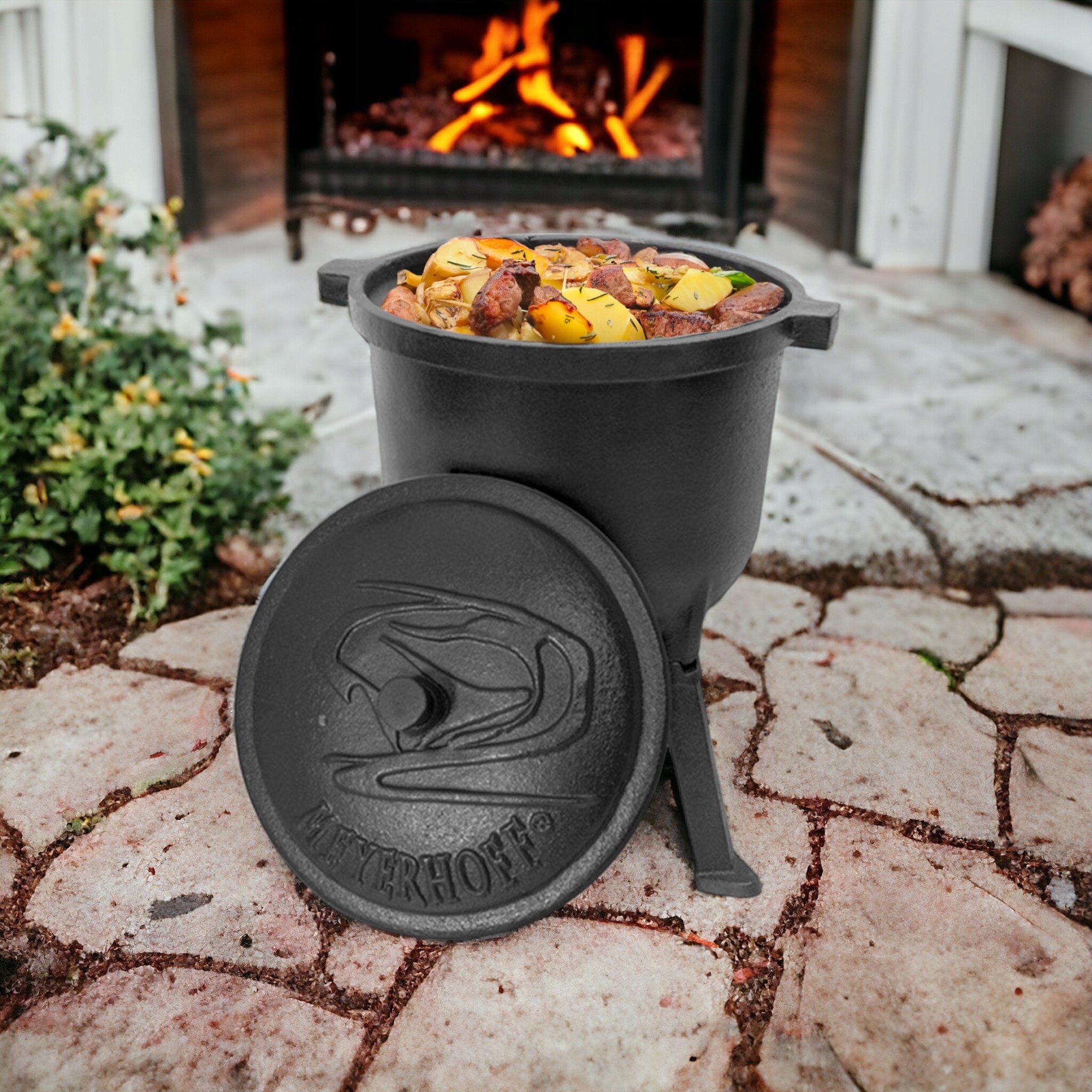 KOCIOŁEK ŻELIWNY EMALIOWANY STOJĄCY 10L PIECZONKI PRAŻONE DUSZONKI PRAŻUCHY Kod producenta 4071