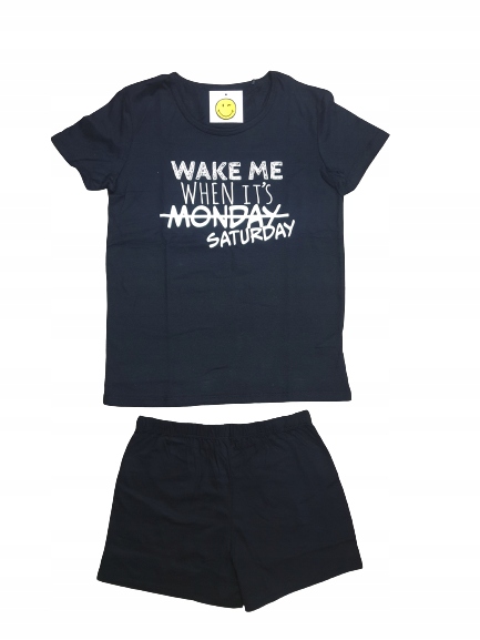 

Czarna Piżama 'wake Me When It's Saturday' 164