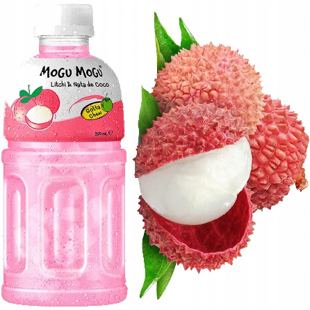 

Napój Smak Lychee z Nata De Coco 320ml Mogu Mogu