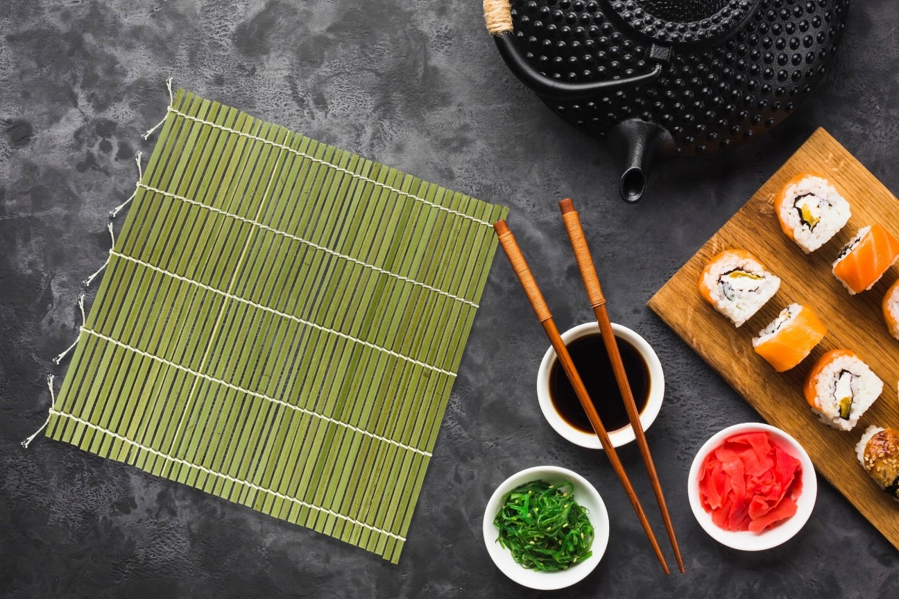 MATA BAMBUSOWA DO SUSHI ROLKA MATA Materiał wykonania bambus