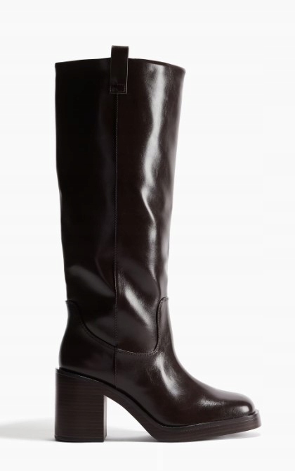 H&m Dámské Kozačky Hnědé Klasické Ke Kolenům 37 Y6J