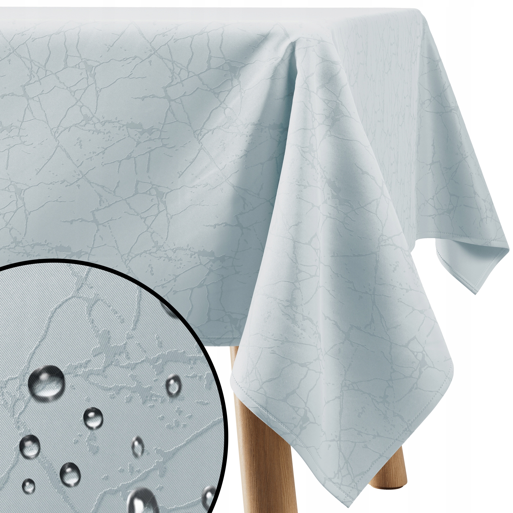 Obrus wodoodporny Filumi Jasny Szary 140x320