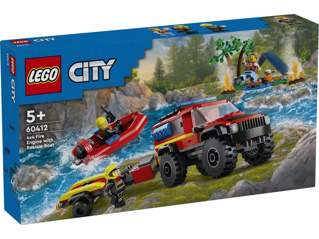 Lego 60412 City Terénní hasičský vůz s lodí