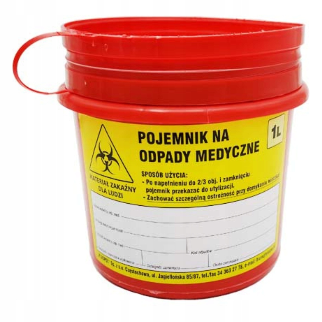 

Pojemnik Na Odpady Medyczne Zużyte Igły 1L