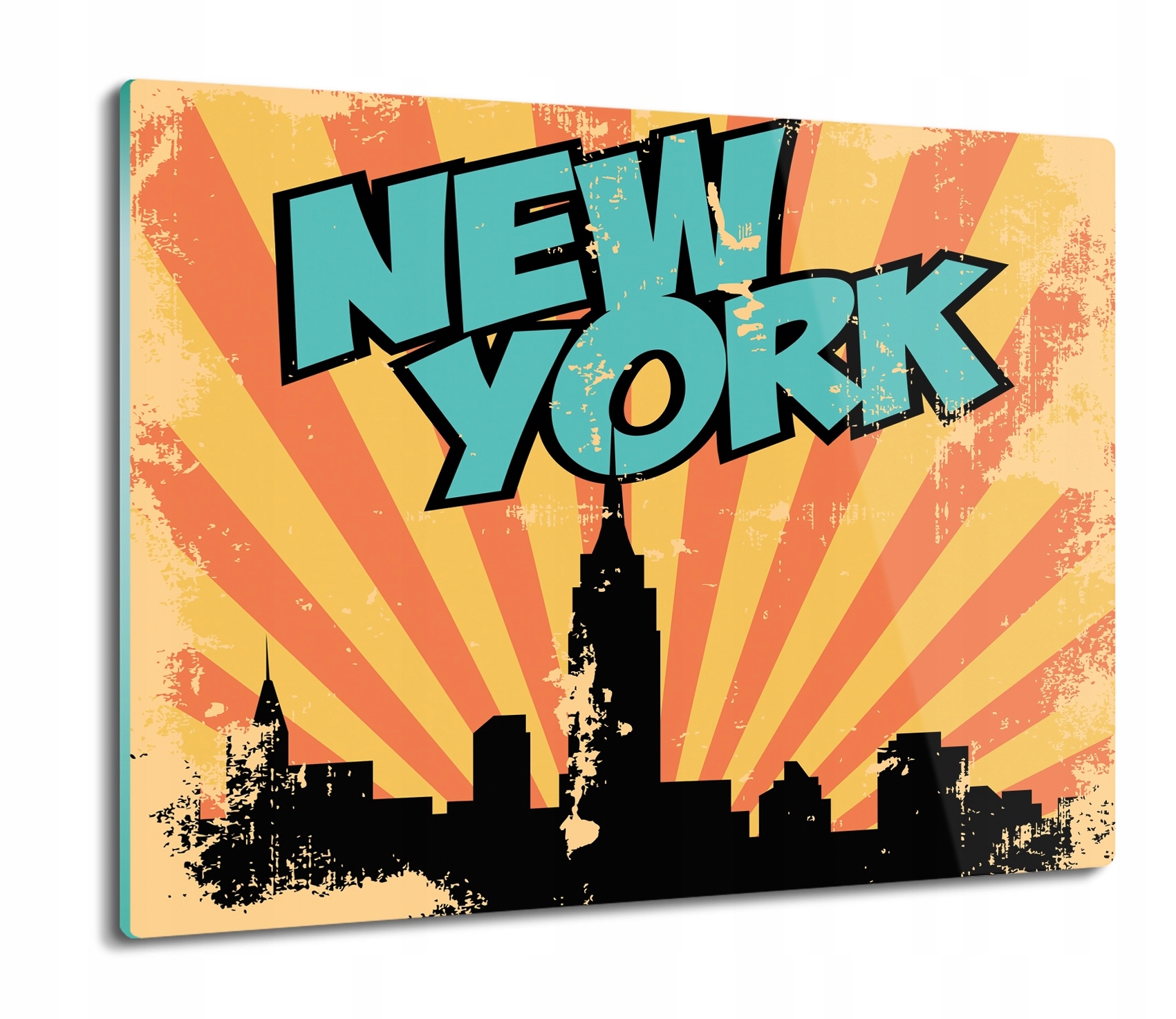 

Plakat Ny vintage 60x52 deska ze szkła podkładka