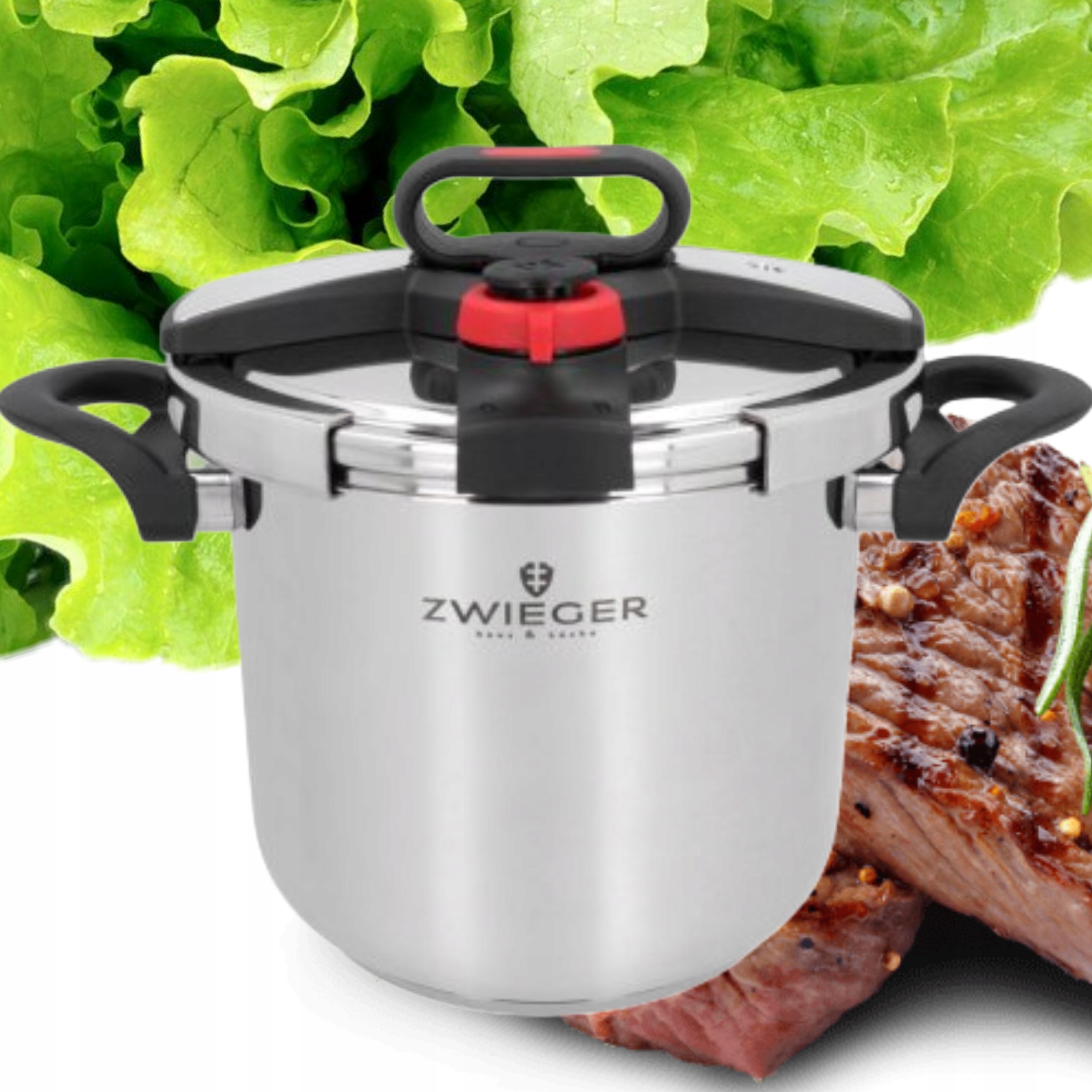 Zwieger Klassiker Tlakový Hrniec 7L 22CM Nerezová Oceľ Indukcia Bezpečný