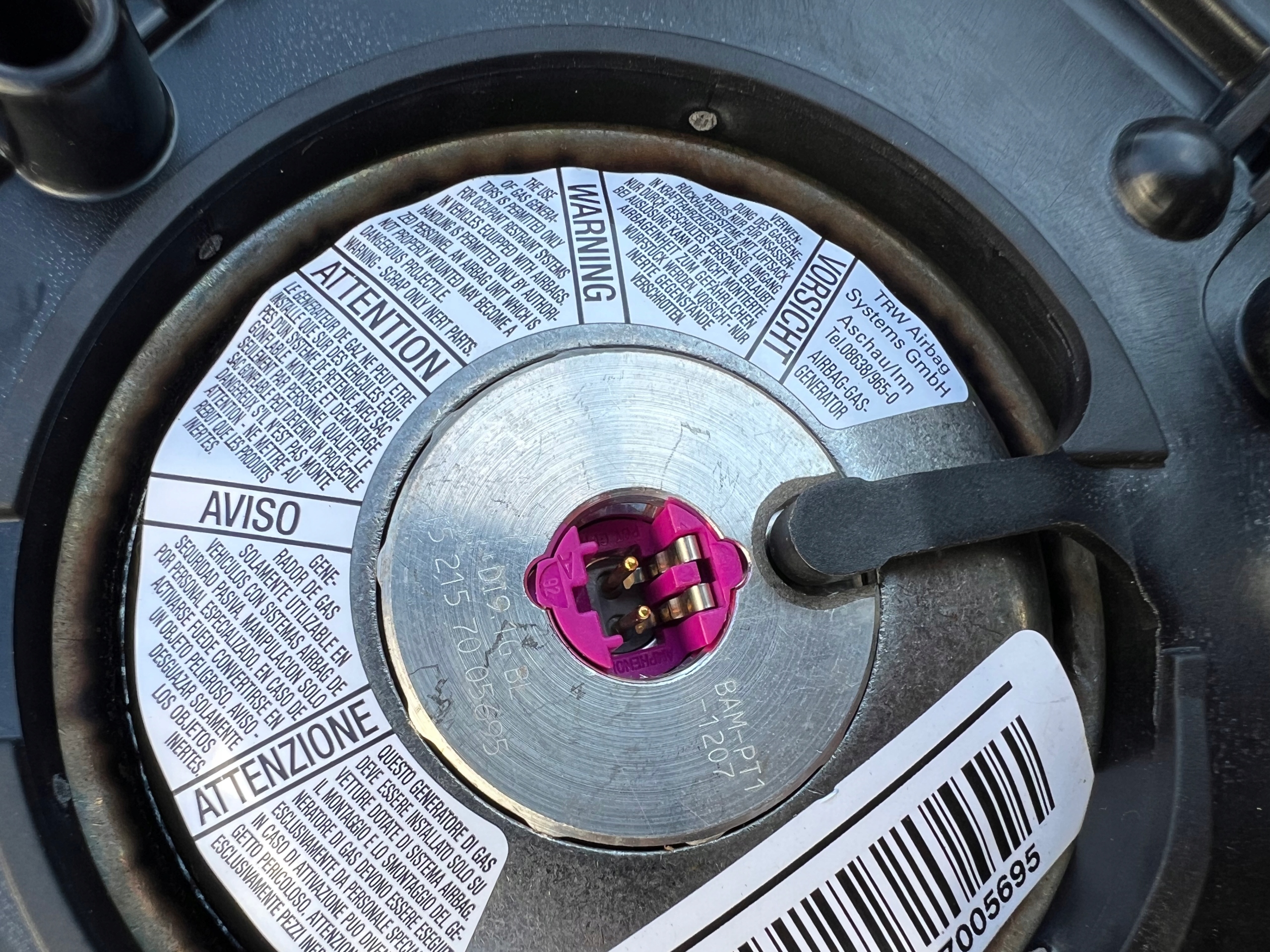 FIAT Ducato III РЕСТАЙЛИНГ подушка водители подушки безопасности оригинал