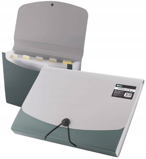 

Teczka D.rect 5566 6 Przegródek A4 Zielona