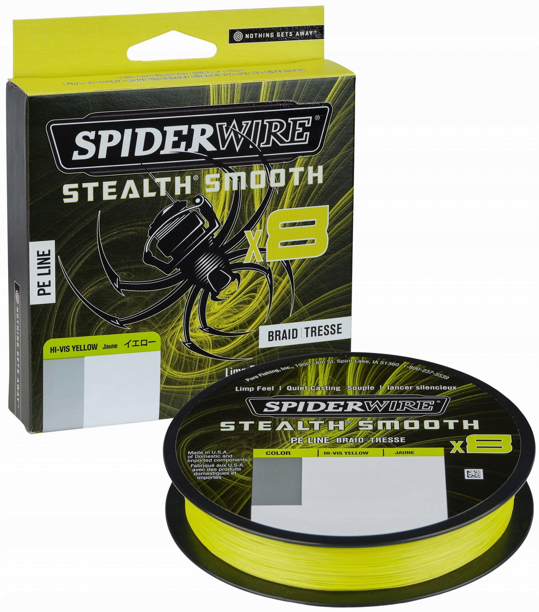 Spiderwire Plecionka Stealth 8 Yellow 0.06mm/150m