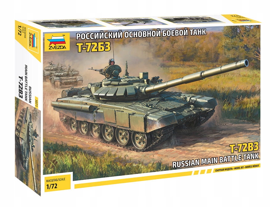 T-72B3 Ruský tank základní 1:72 Zvezda 5071