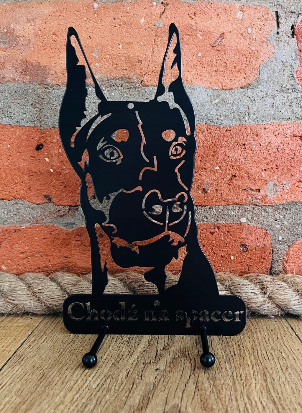 Wieszak na klucze smycz Pies Doberman Marka inna