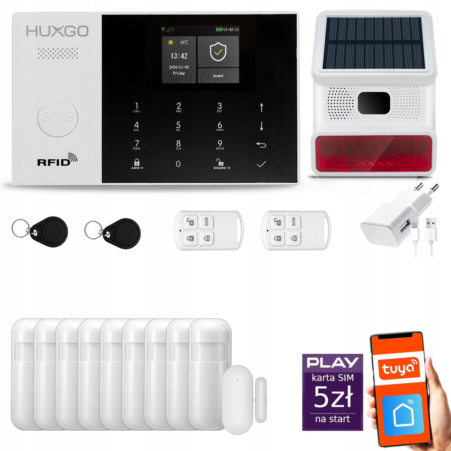 Bezdrôtový alarm gsm WiFi HXA005 R9 bezpr.