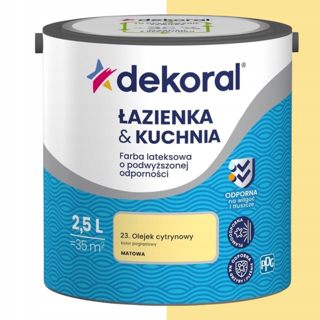 Dekoral Barva Koupelna & Kuchyň 2,5L Citronový Olej
