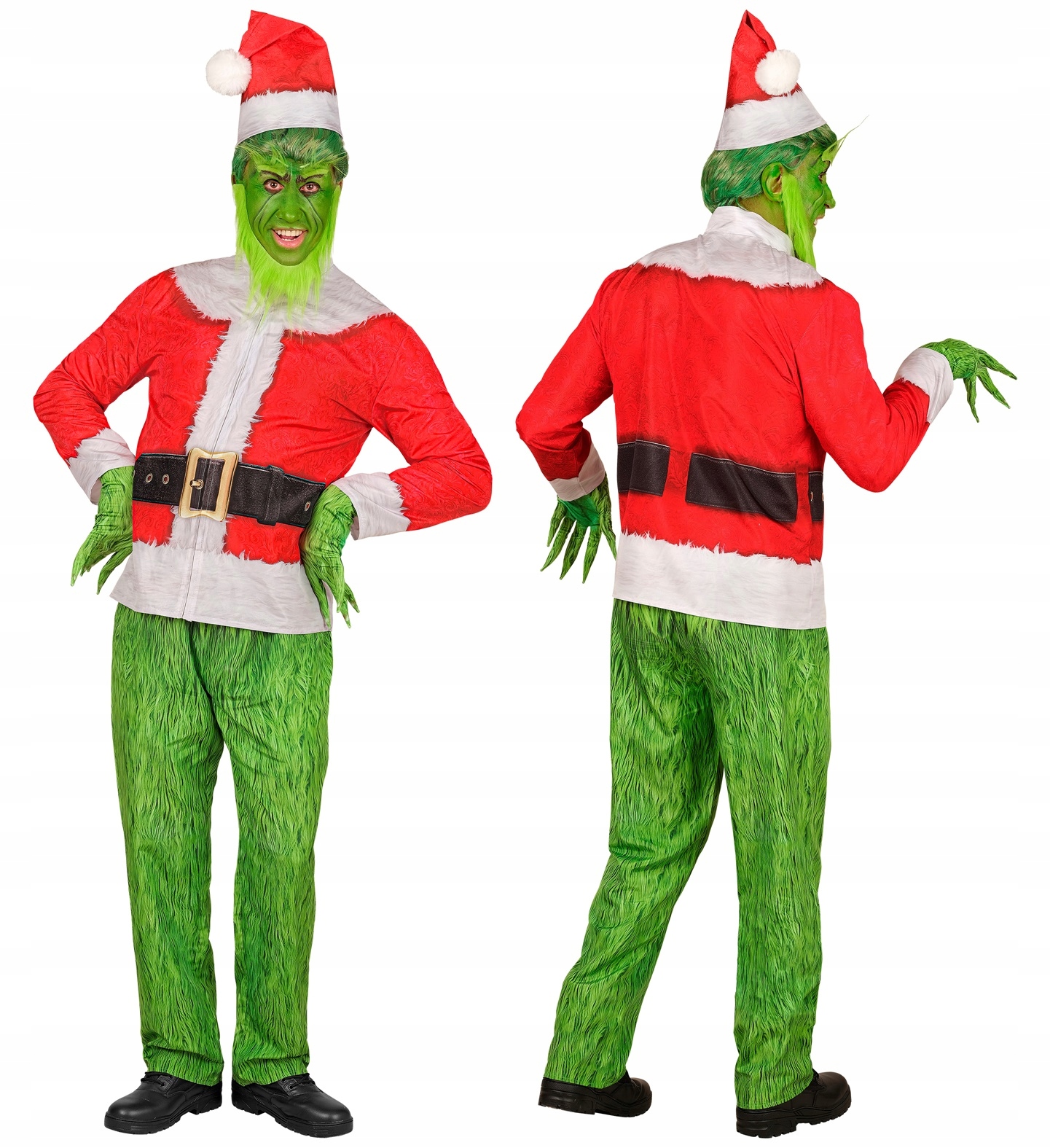 Kostým Zelený elf Ponurak Vánoční kostým Monster vel