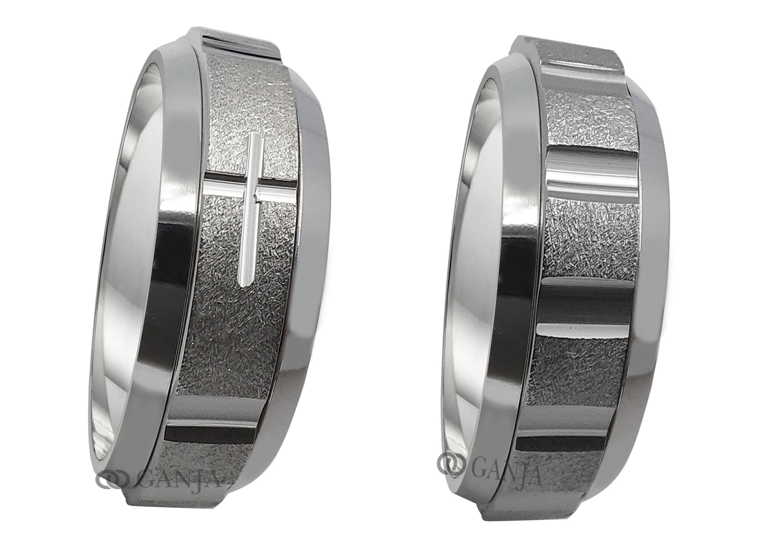 

Różaniec obrotowy obrączka srebrna 925 6mm M04