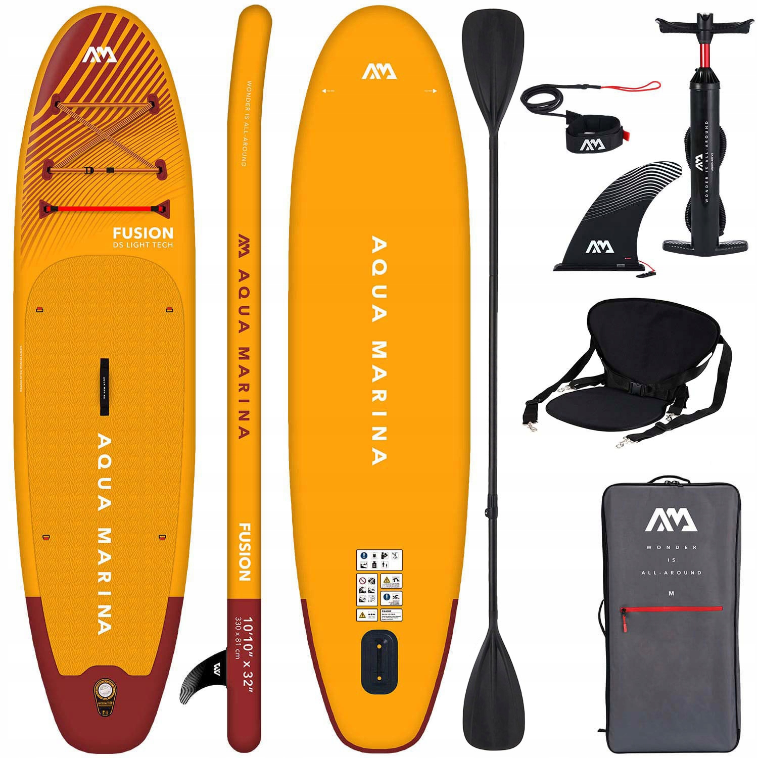 Deska do pływania Sup Aqua Marina Fusion 330 cm BT-23FUP Combo