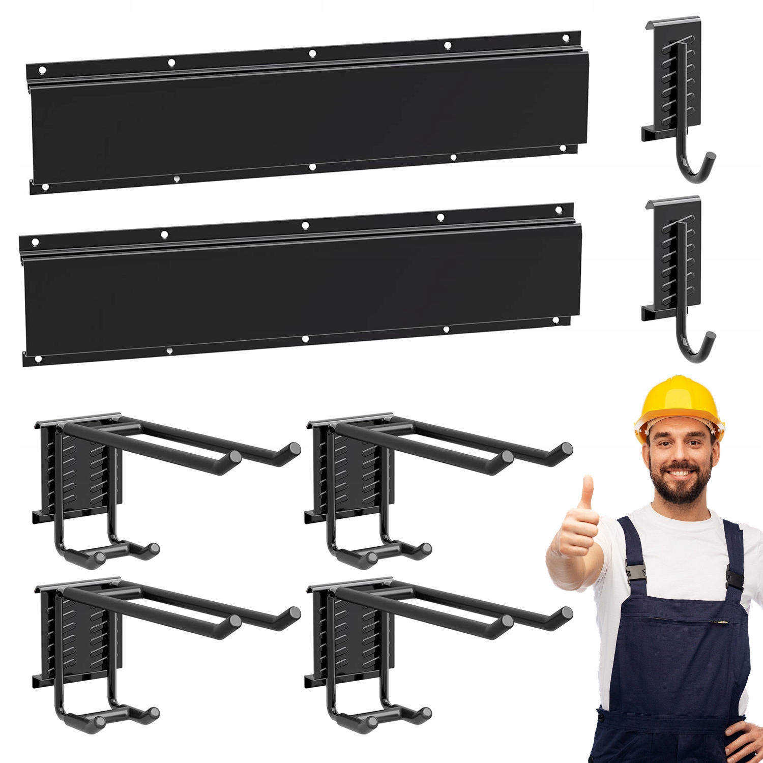 Háčky Na Nářadí Nástěnný Stojan Silný Na Lopaty Hrábě Metly 81 CM