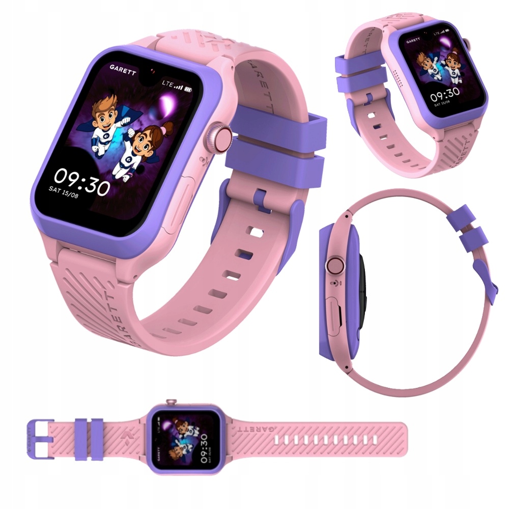 Chytré Hodinky pro dítě Garett Kids Essa 2 Ai 4G Gps nanoSIM růžové
