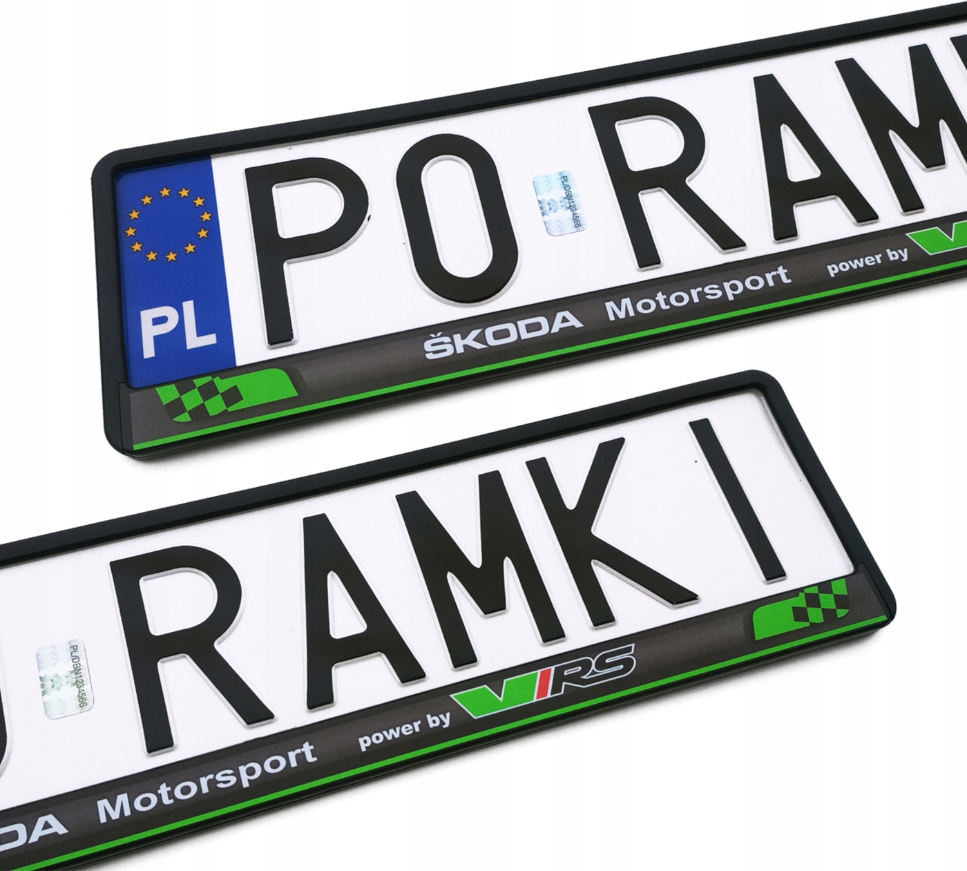 Skoda Vrs Superb Octavia Felicia Kodiaq ramka do tablicy rejestracyjnej 1sz