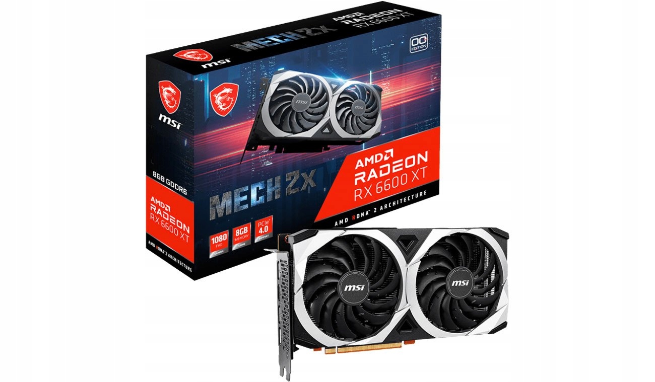 Karta graficzna MSI Radeon RX 6600 XT MECH 2X 8 GB GDDR6