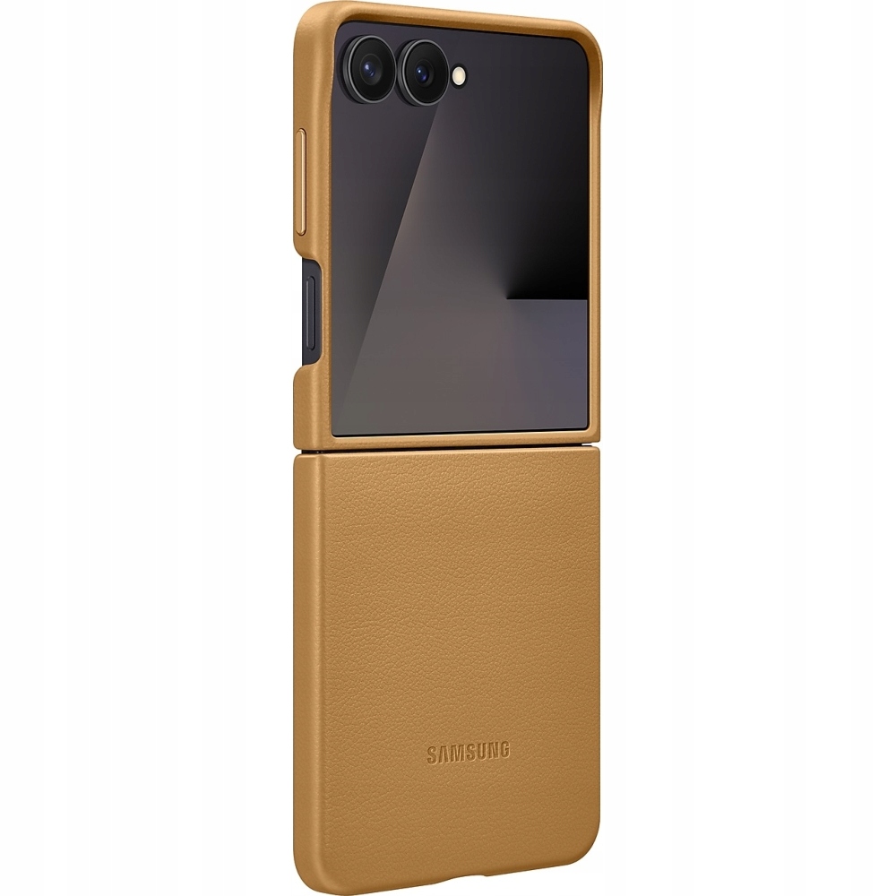 Pouzdro Samsung pro Galaxy Z Flip 7 z eko kůže, odolné originální zadní kryt kryt