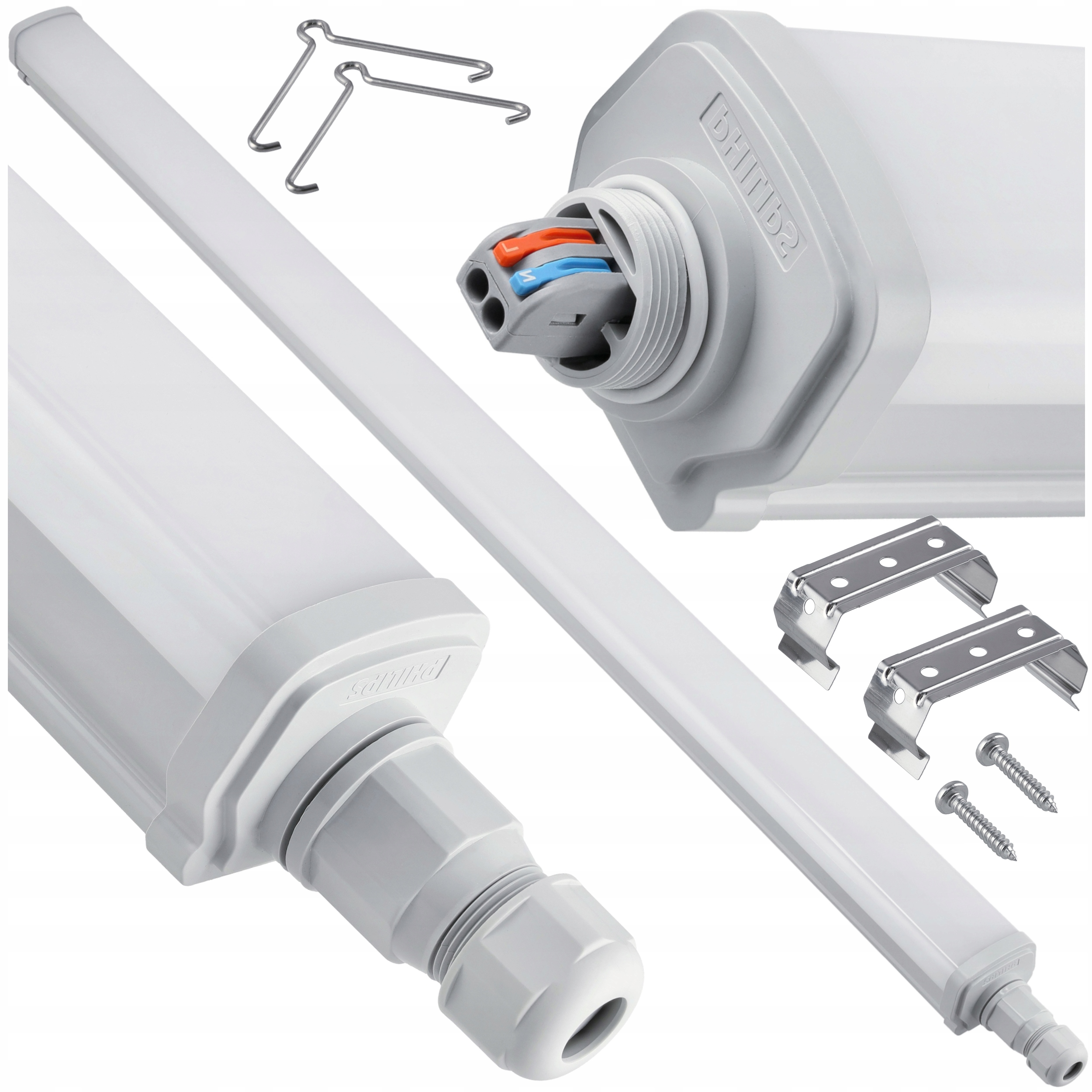 Hermetické Led svítidlo 30W 4000K 3600lm 120cm Phillips na omítku do garáže