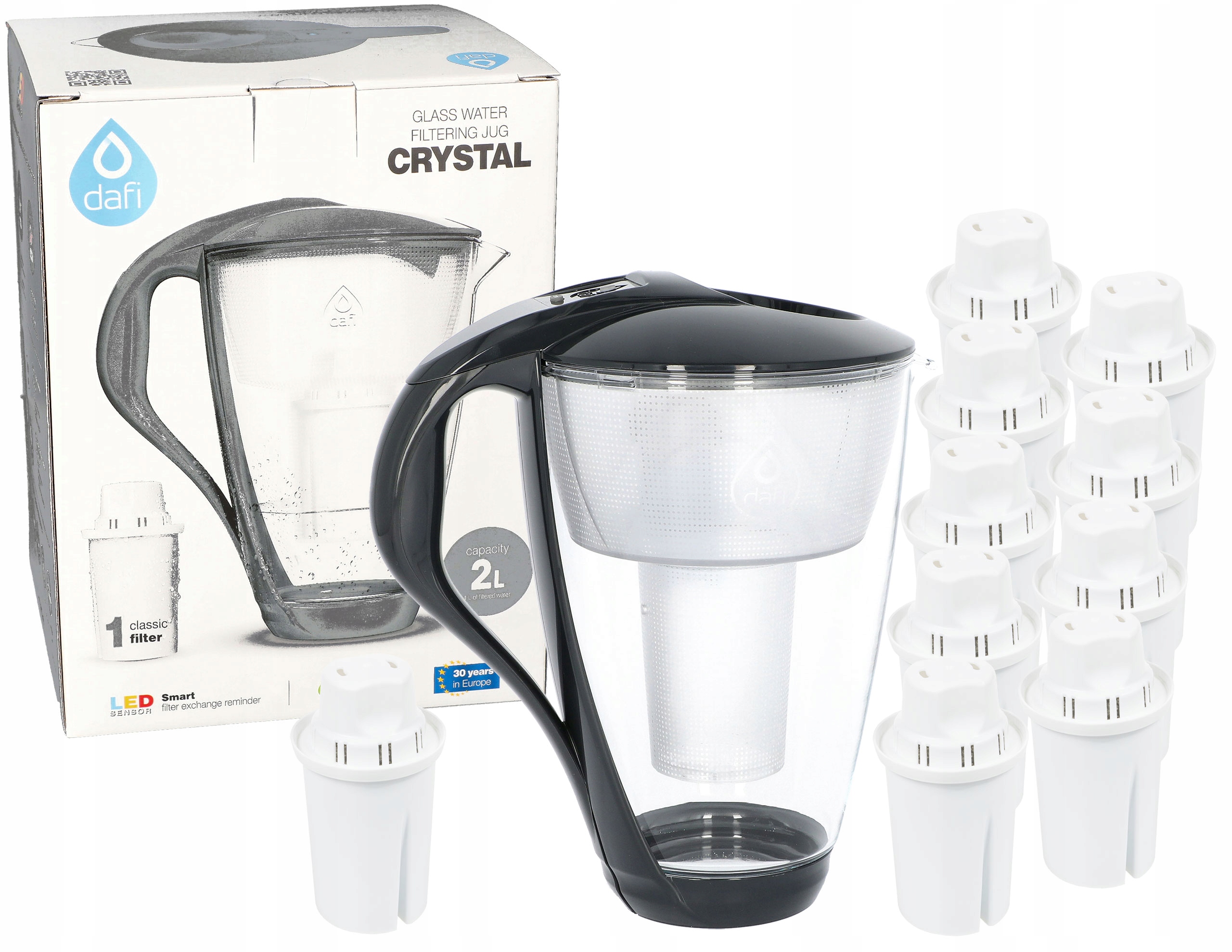 

Dzbanek filtrujący szklany Dafi Crystal 10 Filtr