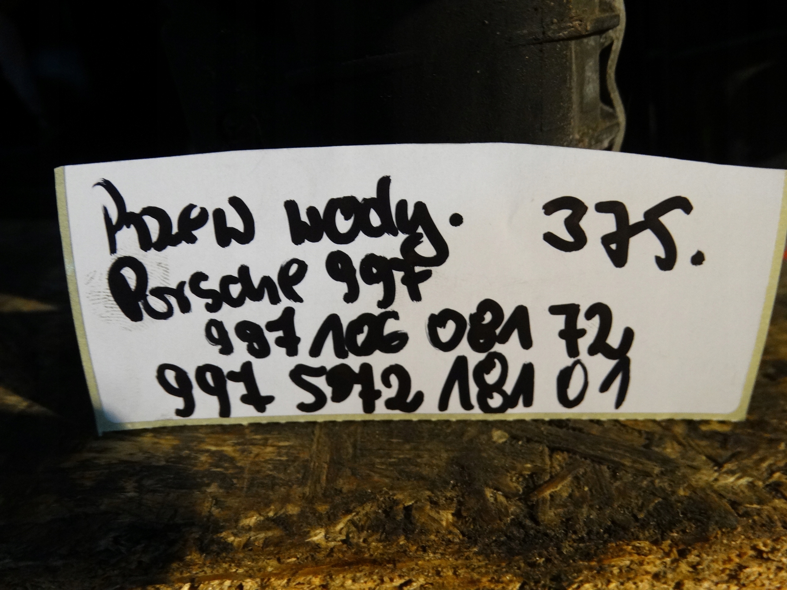 IDEALNY prijenos vode PORSCHE 997 1