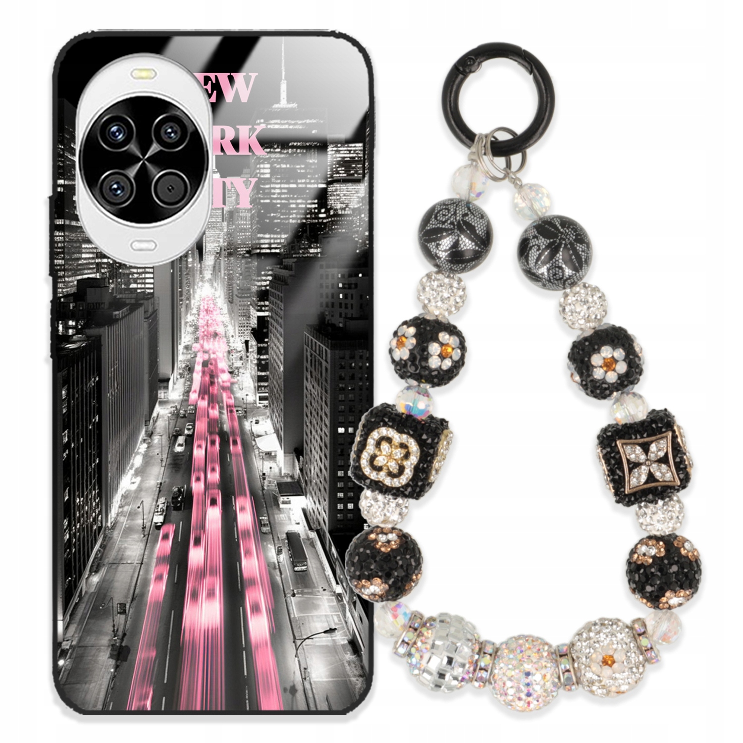 Puzdro Na Huawei Nova 14 5G Glass Kľúčenka Elegantné Prémiové Puzdro