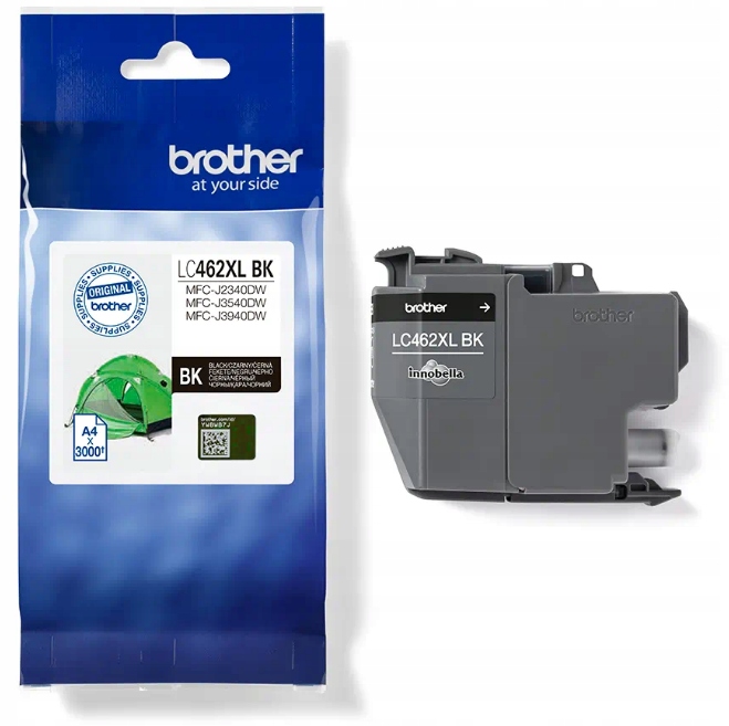 

Tusz Brother LC462XLBK Black 3 000 stron Oryginał