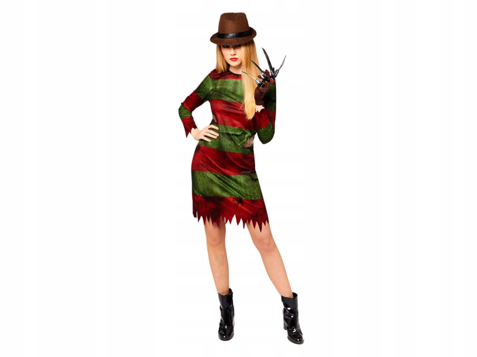 Kostým Freddy Krueger pro ženu Halloween XL