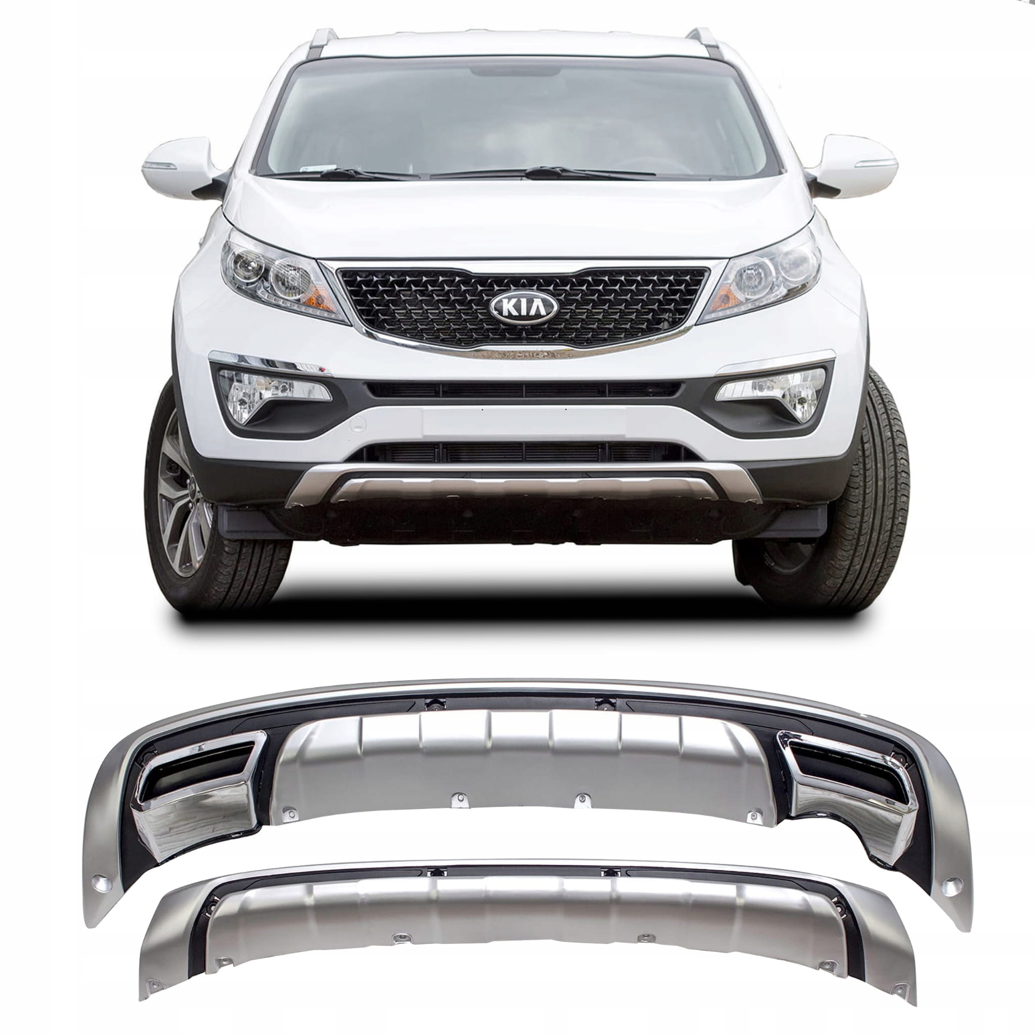 KIA SPORTAGE III SL 2010-2015 OSŁONY ZDERZAKÓW WYDECH