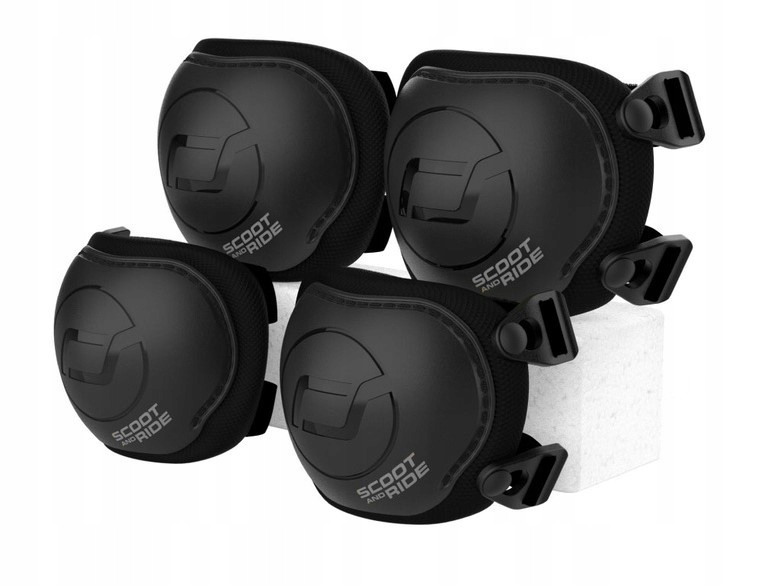 Scootandride Zestaw ochraniaczy dla dzieci Xxs Black