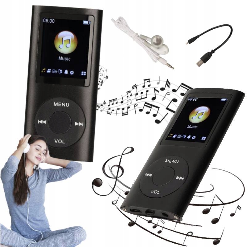 Bluetooth 5.0 MP3 Player 16GB MP4 Polski