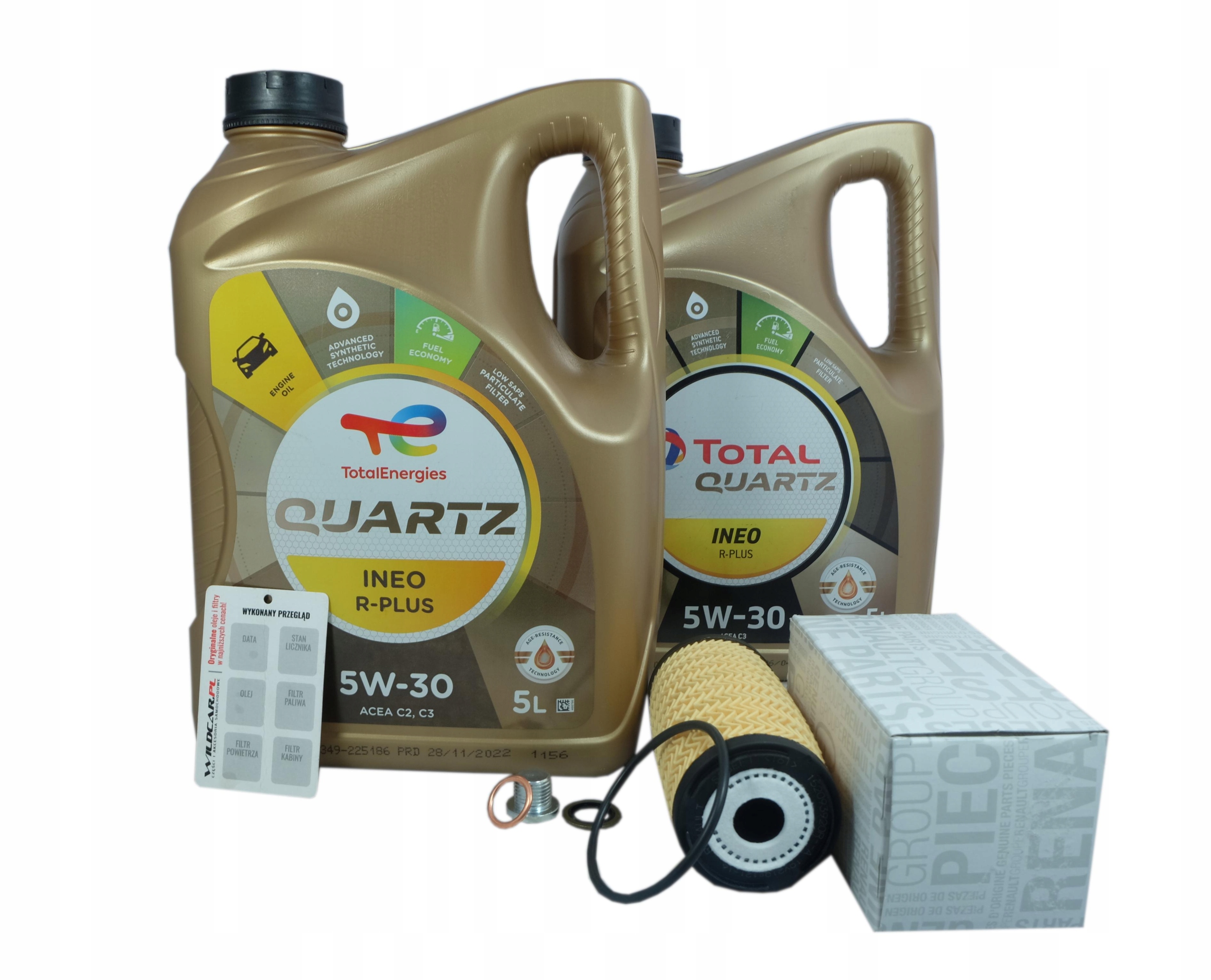 Filtr + olej 5W30 Total Renault Master III 2.3 dci