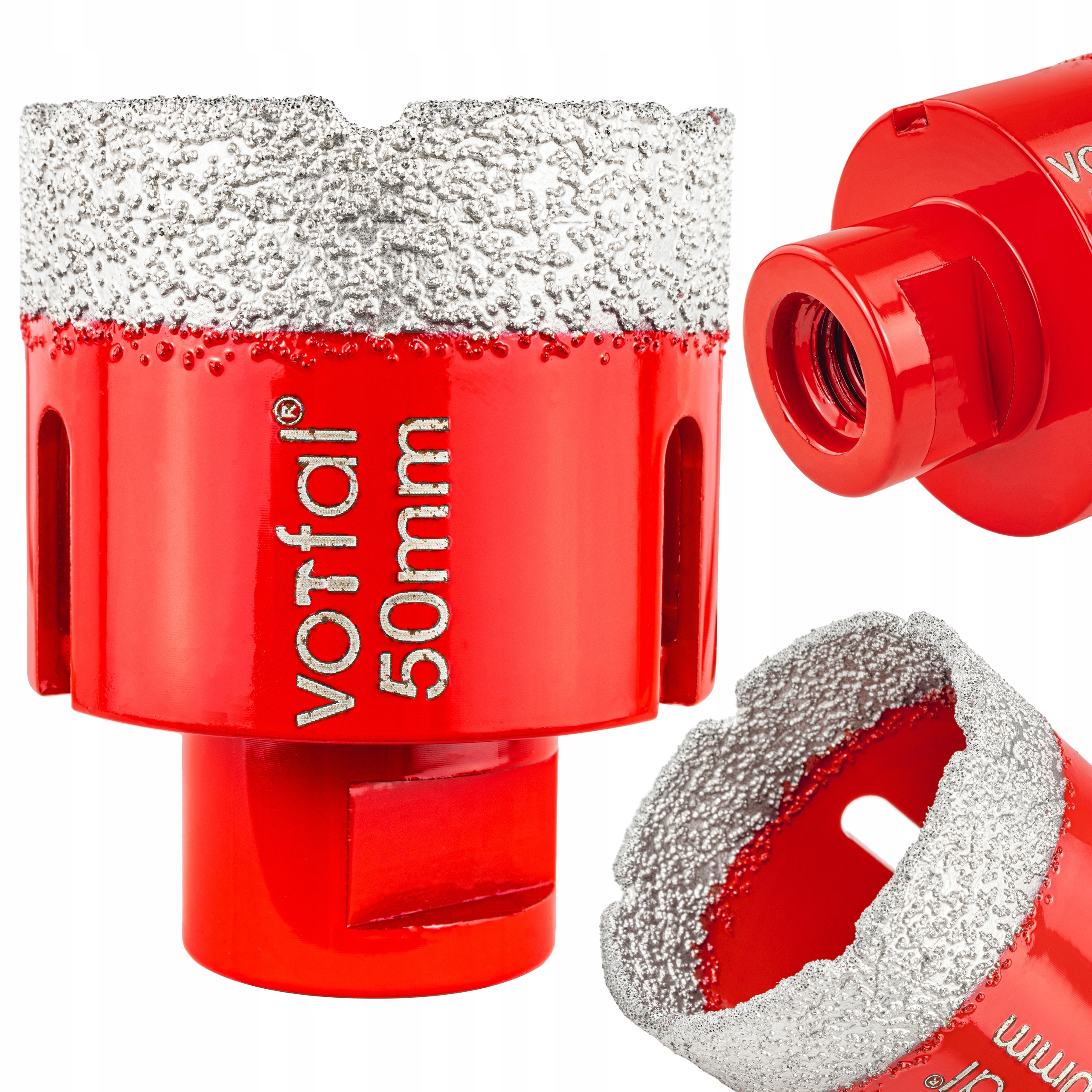 WIERTŁO DIAMENTOWE KORONKA OTWORNICA +ADAPTER M14 GRES PŁYTEK CERAMIKI 50MM