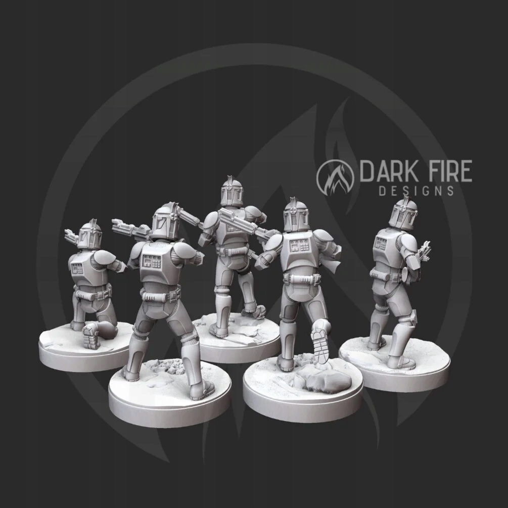 Republic Trooper Rifle Squad model pasuje do gry StarWars Legion System Star Wars Legion