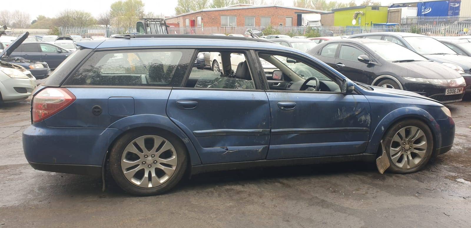 Couverture Aile Avant Droit Bouche buse Subaru Outback 3 facelift BP 2007