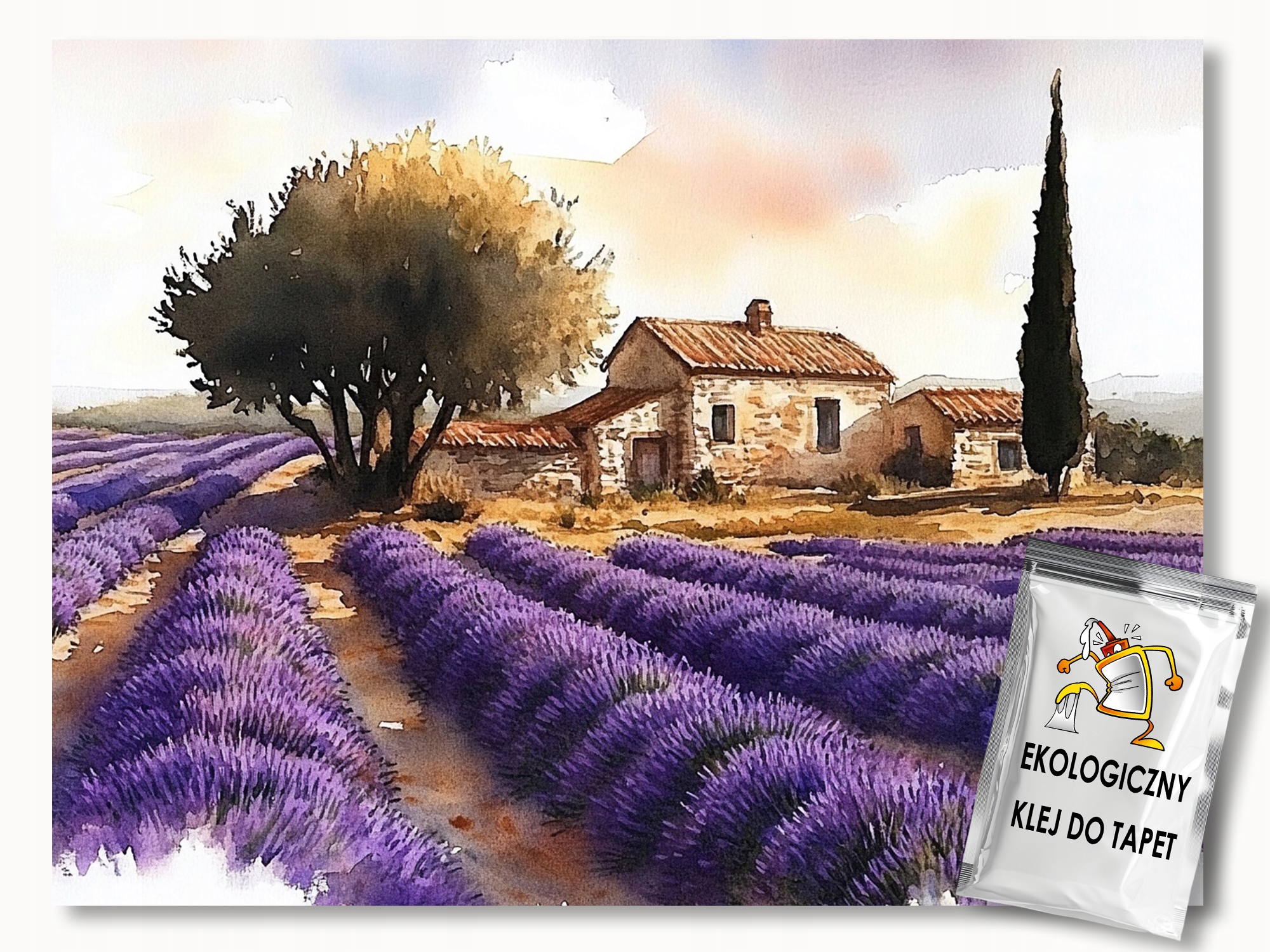 Fototapeta Flizelina Krajina Toskánsko Farma Levandule Oliva 250x175 110g